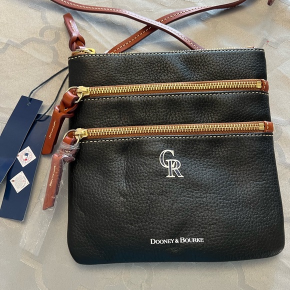 Dooney & Bourke Handbags - Dooney & Bourke Black and Brown Crossbody Bag